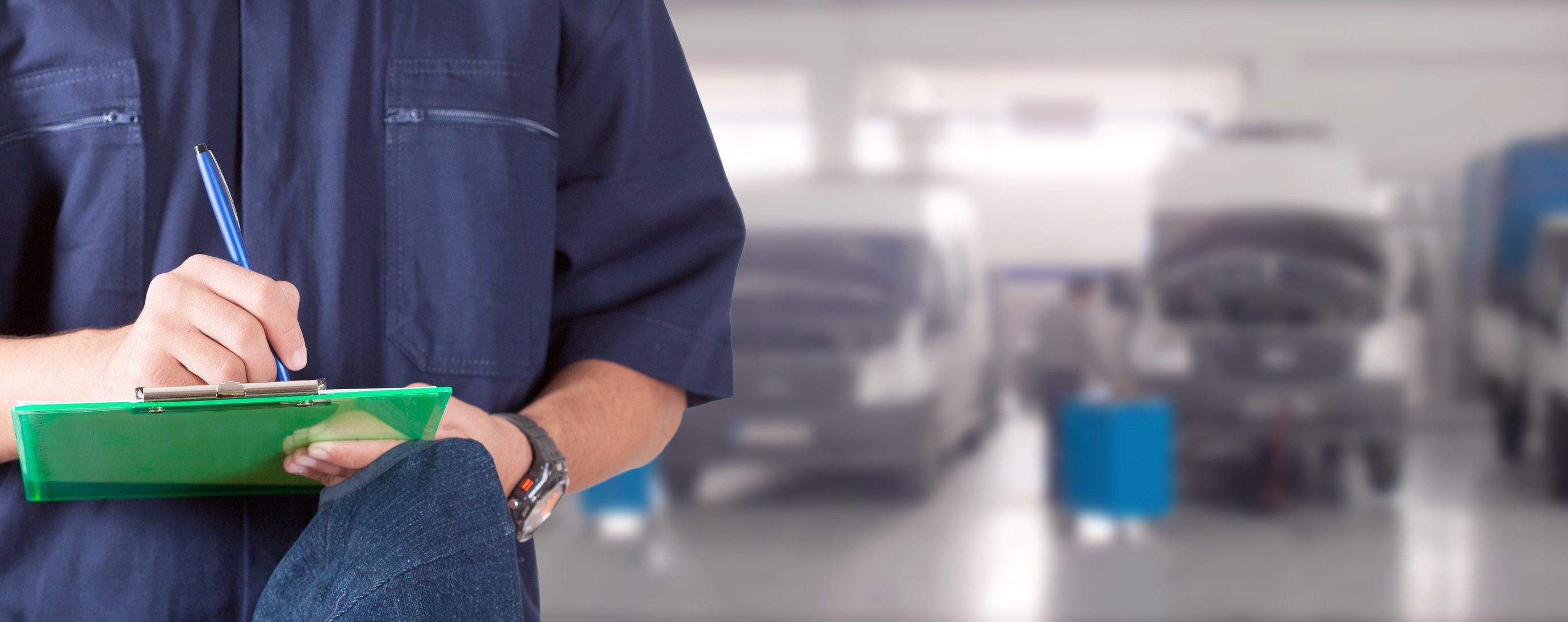 automotive service worker in workshop